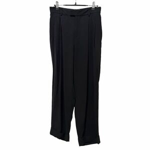 Everlane Womens Way High Tencel Taper Pleated Trouser Pant Size 4 Black Office